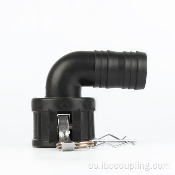 Plástico 11/2 &quot;Camlock femenino npt 90 grados codo